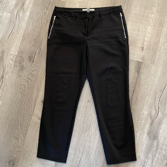 🛍️2 for $10 Larry Levine Black Pants size 2P - Picture 1 of 6